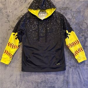 Boombah girls Softball Highlight Fleece Hoodie Size Youth Large